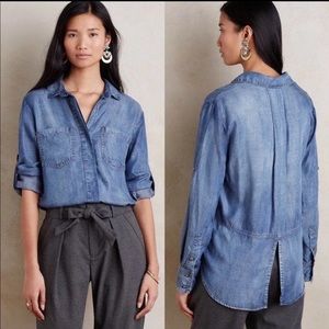 Anthro Cloth & Stone Chambray Shirt
